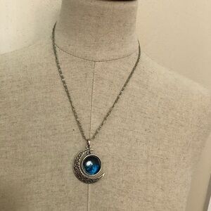 Moon Necklace with Adjustable Chain Costume